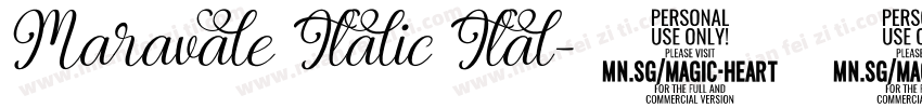 Maravale Italic Ital字体转换
